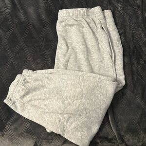 light grey jawstring, cuffed sweatpants!